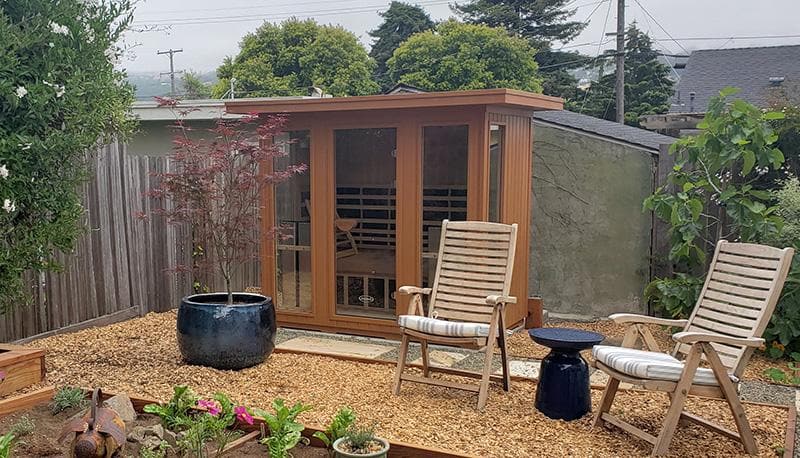 Clearlight Sanctuary Outdoor 5 - 4-5 Person Outdoor Full Spectrum Infrared Sauna