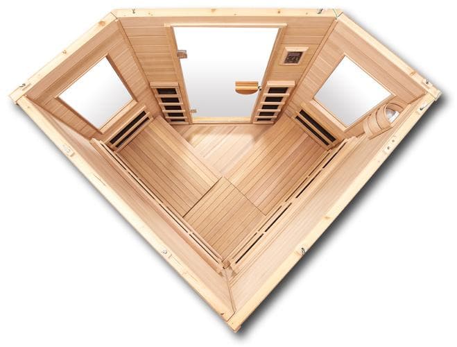 Clearlight Premier IS-C Three Person Corner Far Infrared Sauna
