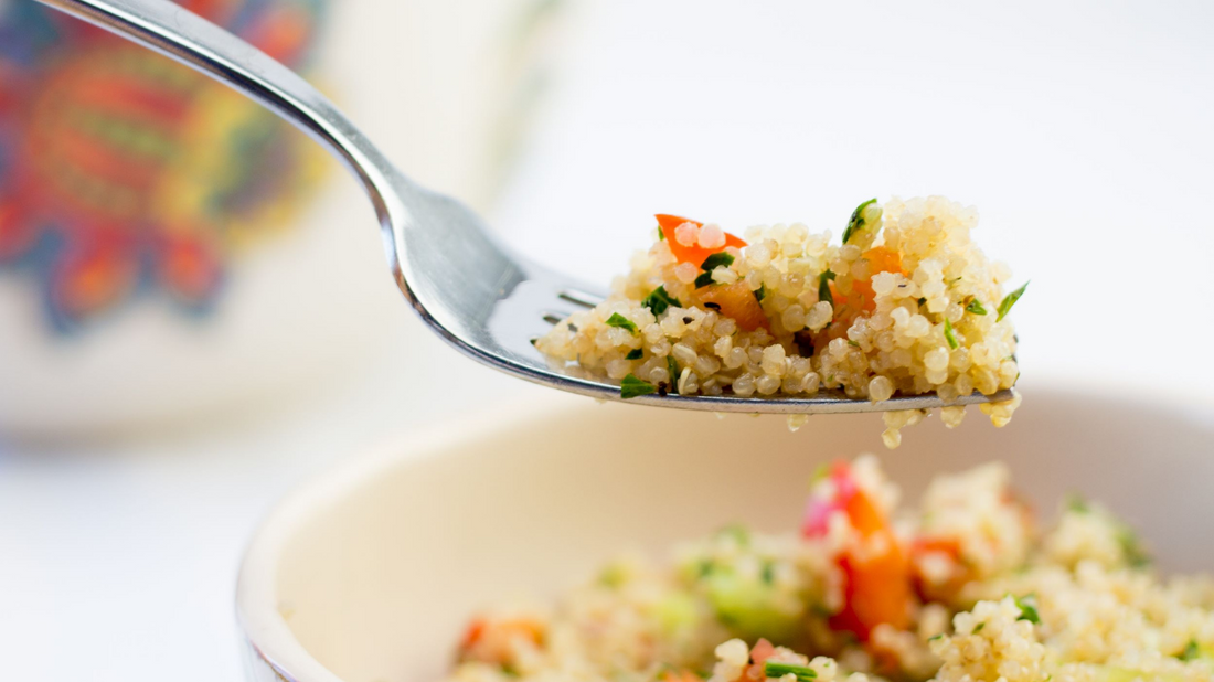 quinoa salad is a light dish with a big nutritional kick