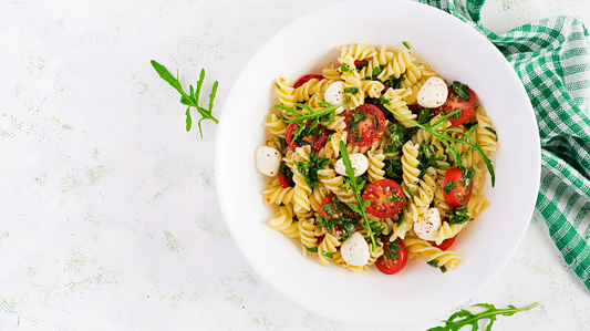 Light, Refreshing Caprese Pasta Salad