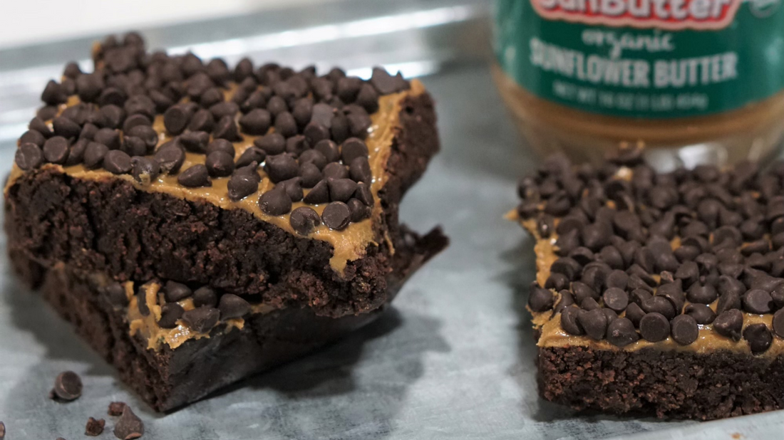 sunbutter and real cacao make these brownie treats into a healthy choice
