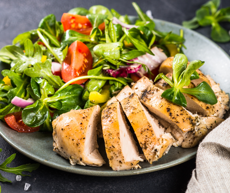 Grilled Lemon Herb Chicken Salad