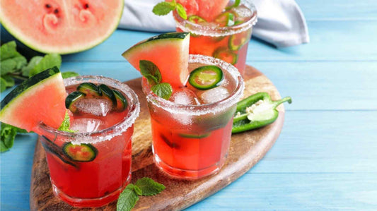 spicy watermelon margaritas