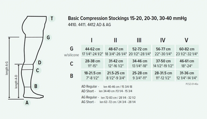 Juzo Basic Compression Stockings - Black