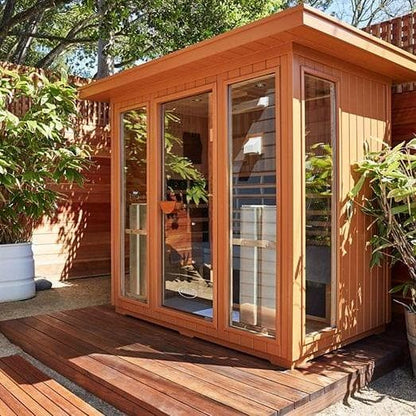 Clearlight Sanctuary Outdoor 5 - 4-5 Person Outdoor Full Spectrum Infrared Sauna